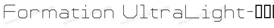 Formation UltraLight字体转换
